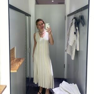 Cos cream and white knit dress.